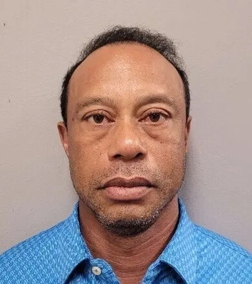 This handout photo provided by the Martin County Sheriffs Office shows Tiger Woods, in Stuart, Fla., Friday, March 27, 2026. Photo by Martin County Sheriffs Office via AP