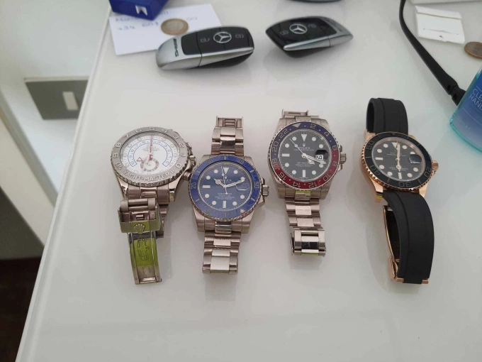 Four Rolex watches worth approximately $60,000 were found by police in an apartment belonging to a man nicknamed Dash, the Iranian, who is identified as the leader of an international illegal sports streaming ring Photo by ACE