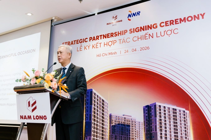 Chu Chee Kwang, Senior Director, JVs Operation, Partnership & Alliance of Nam Long Group and Chairman of Nam Long ADC, speaking at the event. Photo courtesy of Nam Long ADC