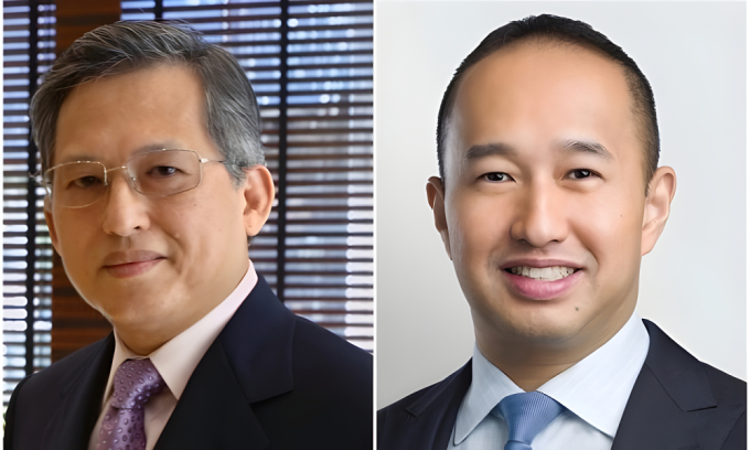 Kwek Leng Beng (L), executive chairman of City Developments Limited, and Sherman Kwek, group CEO of the company. Photo courtesy of Reuters, City Developments Limited