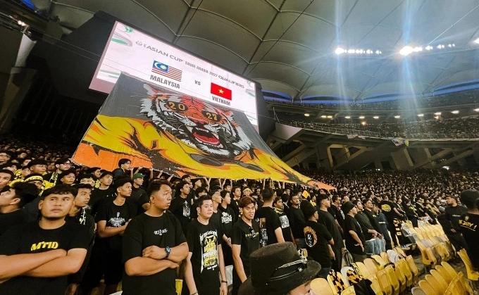 Ultras Malaya cheering during Asian Cup 2027 qualifiers, where Malaysia defeated Vietnam 4–0, in the second matchday of Group F of the final qualifying round for the Asian Cup 2027, at Bukit Jalil National Stadium on June 10, 2025. The result was later overturned to a 0–3 loss due to ineligible naturalized players. Photo coutesy of Ultras Malaya