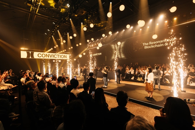 Conviction 2025s theme was The Resonance of Blockchain & AI. Photo courtesy of Conviction