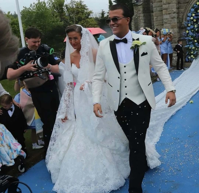 Venezuela Fury and Noah Price at their wedding on May 16, 2026. Photo by Instagram/@venezuelaprice1