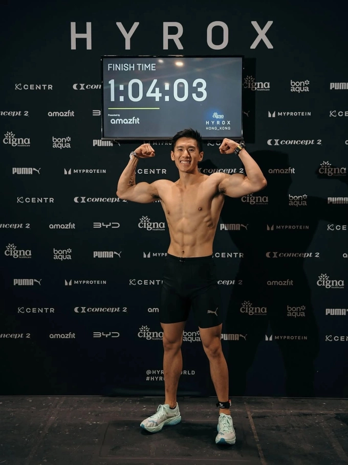 Ryan Cheung competes in a fitness race in July 2025. Photo courtesy of Instagram/@ryanhkcheung