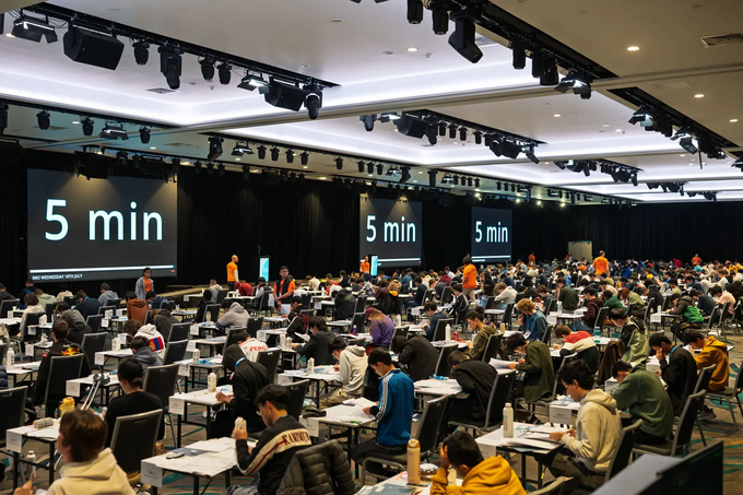 Contestants during the IMO 2025 in Sunshine Coast, Australia. Photo courtesy of IMO