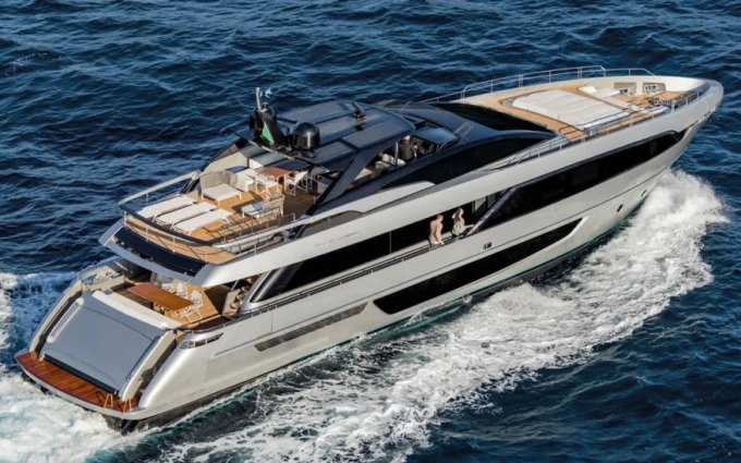 A view of Charles Lelercs new yacht. Photo by Riva