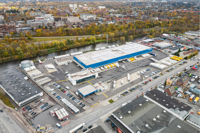 An industrial property owned by Frasers Logistics & Commercial Trust in Germany. Photo from the companys website