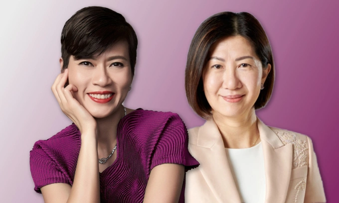 Malina Ngai (L), CEO of AS Watson, and Bonnie Y. Chan, CEO of Hong Kong Exchanges and Clearing. Photos courtesy of AS Watson, HKEX
