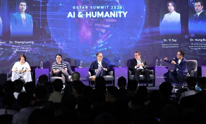 Guest speaker at the GStar Summit held in Ho Chi Minh City on May 29, 2026. Photo credit: VnExpress/Bao Lam