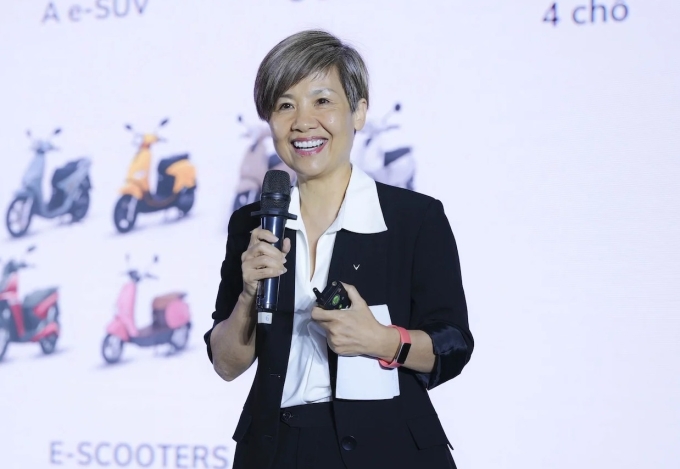 Ex-Deloitte employee takes over as chair of VinFast’s EV manufacturing arm 1 Thai Thi Hanh Hai, chairwoman of VinFast Trading and Production. Photo courtesy of Vingroup