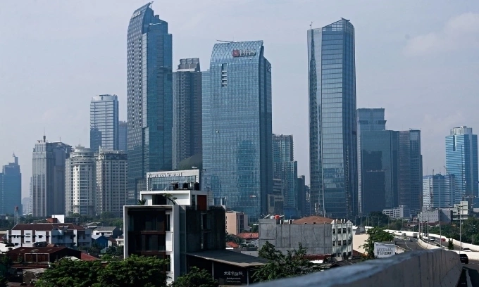 A general view of the skyline of Jakarta, the capital city of Indonesia, Aug. 5, 2021. Photo by Reuters