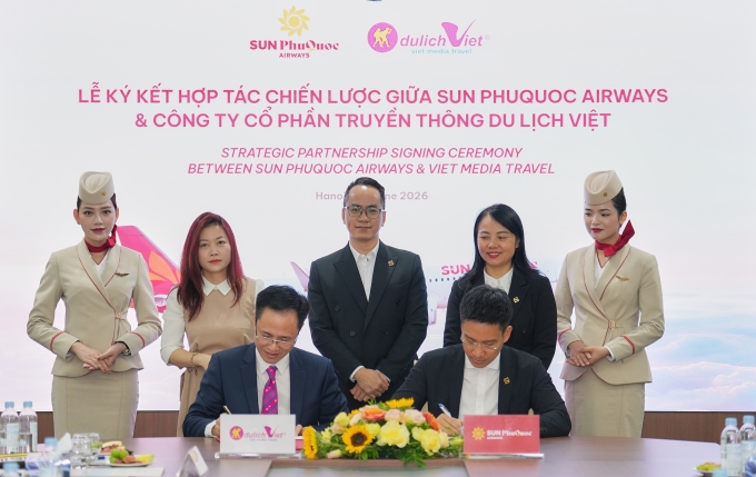 SPA和Viet Media Travel的代表举行签约仪式。照片由 SPA 提供