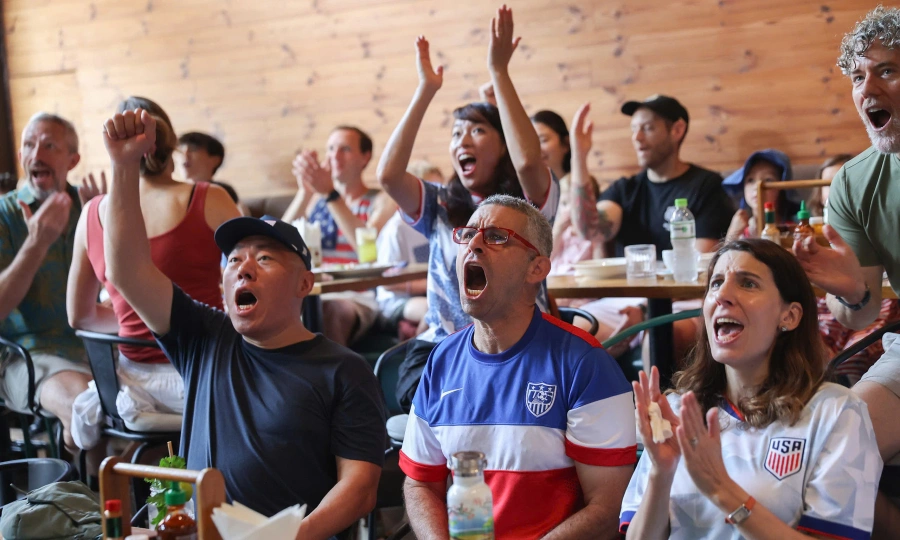 US fans in Ho Chi Minh City celebrate 4-1 World Cup win over Paraguay