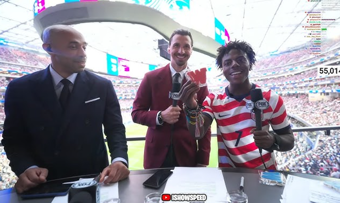 Ibrahimovic kicks IShowSpeed off live broadcast set after streamer predicts Ronaldo to be World Cup winner
