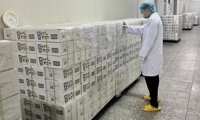 Vietnam sends first ready-to-eat egg shipment to Japan 1 Packages of ready-to-eat eggs to be exported to Japan. Photo by VnExpress/Hong Chau