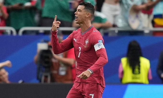 Ronaldo skips question about Messi following Portugal's win