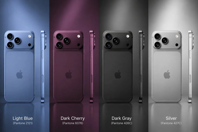 Rendered image of the iPhone 18 Pro. Photo from X