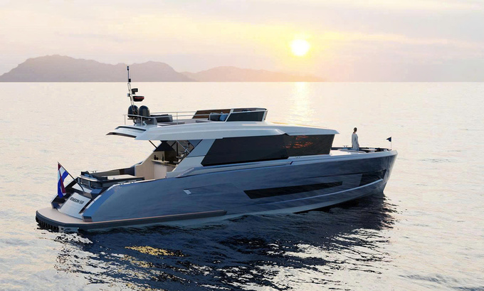 A yacht produced by Alumax Amsterdam. Photo courtesy of the company
