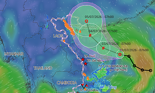 Tropical storm set to form off Vietnam northern coast Friday morning