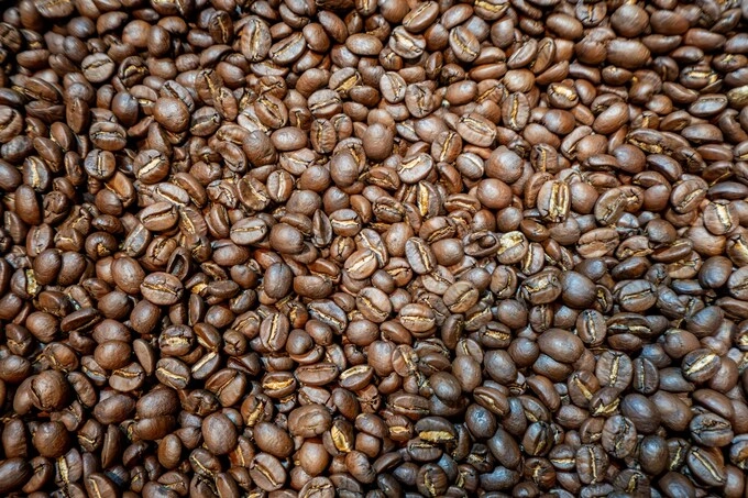 Coffee beans at a roastery in Hanoi. Photo by VnExpress/Hoang Giang