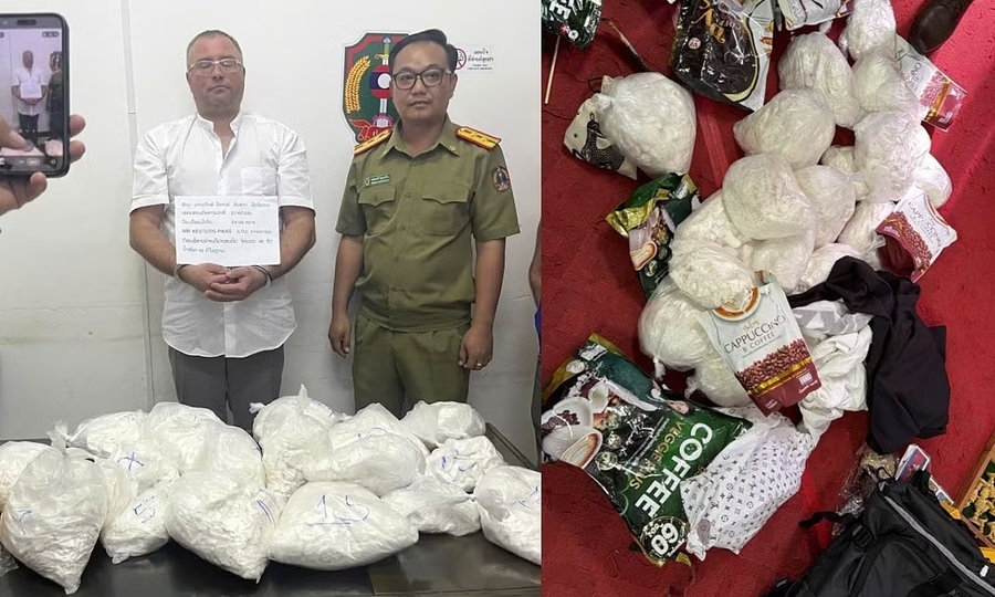 Lithuanian man arrested in Laos with 15 kg of heroin bound for Vietnam