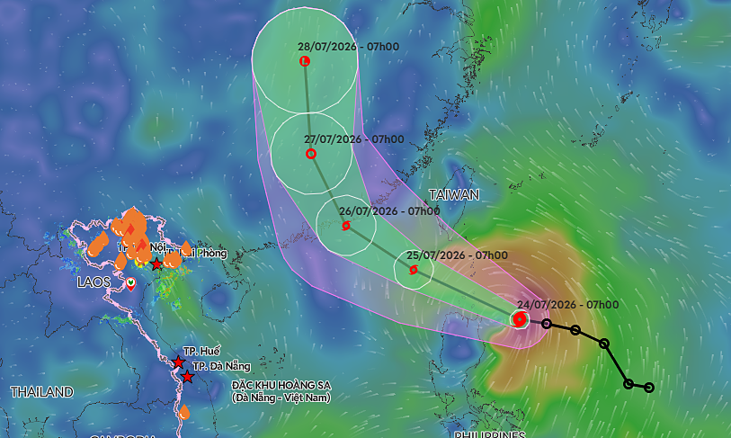 Storm Noul strengthens, forecast to enter East Sea and hit China's Guangdong