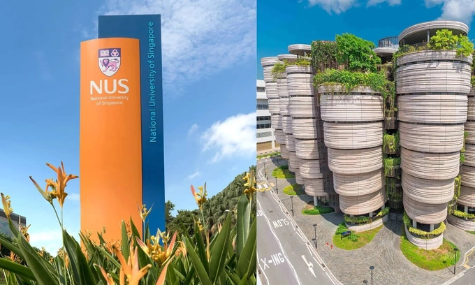 National University of Singapore (L) and Nanyang Technological University. Photos courtesy of the universities
