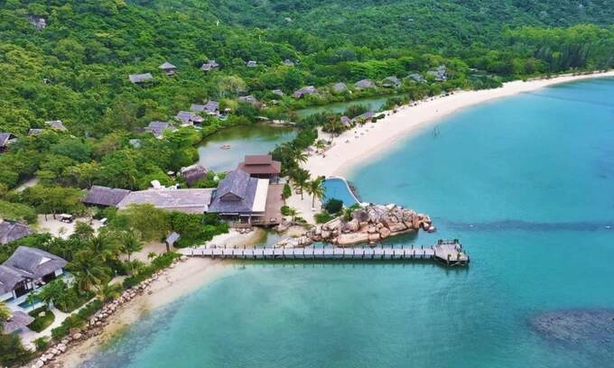 Aerial view of LAlya Ninh Van Bay, which will be transformed into BLESS LAlya Ninh Van Bay in 2027. Photo by Palladium Hotel Group.