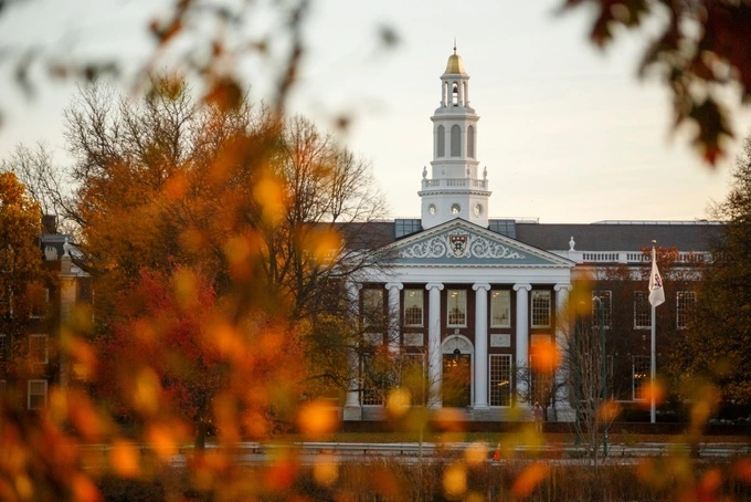 Harvard University campus in Cambridge, Massachusetts, US, November 2024. Photo from the universitys Facebook page