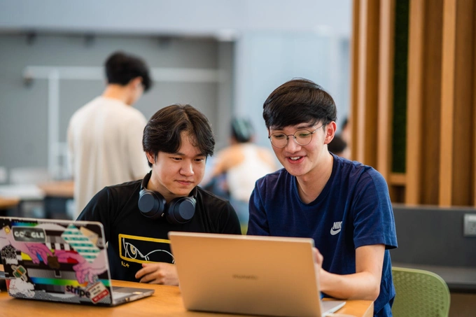 Students at a university in Southeast Asia. Photo courtesy of the university