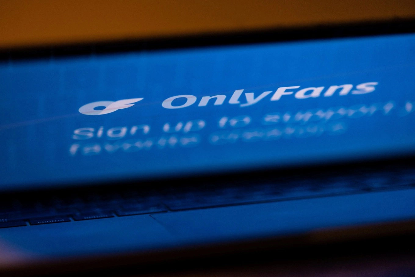 A logo for OnlyFans is seen in this illustration picture, February 29, 2024. Photo by Reuters