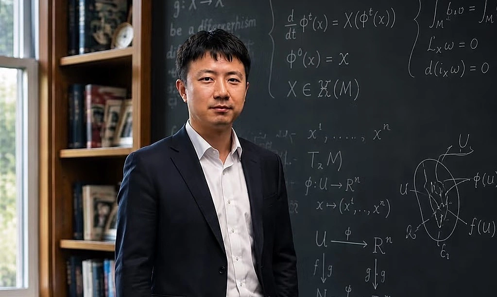 Chinese mathematician Yu Deng, a Fields Medalist, joked he would quit the field for romance fiction. Photo from Xiaohongshu