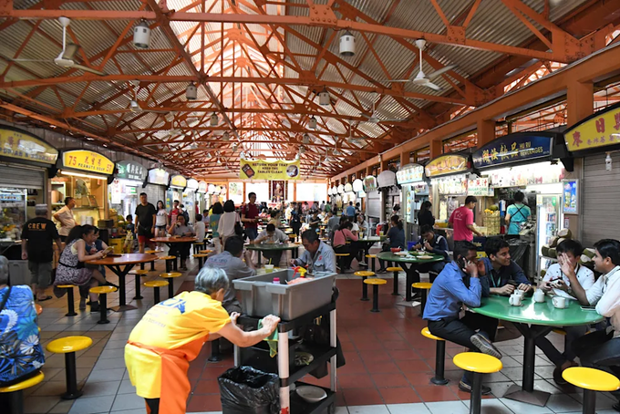 Maxwell Hawker Centre in Singapore. Photo by AFP