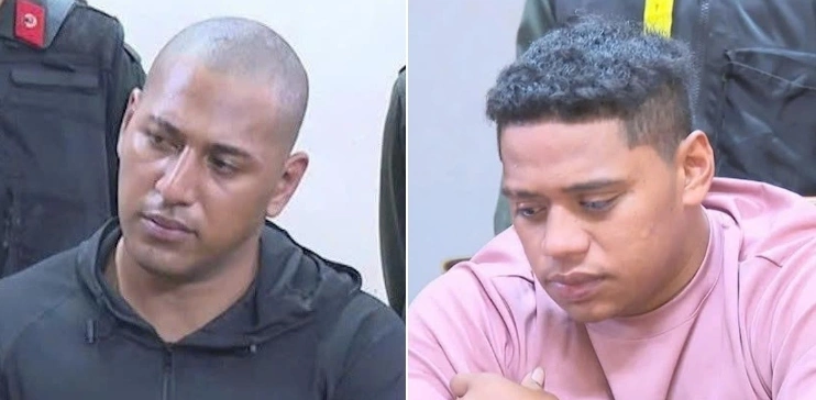 The two Samoan suspects in a fatal shooting in Ho Chi Minh City on May 21, 2026, in photos provided by HCMC police