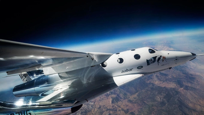 Virgin Galactic SpaceShipTwo suborbital spaceplane in flight. Photo courtesy of Virgin Galactic