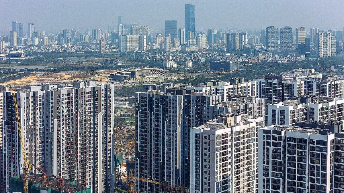Real estate in western Hanoi. Photo by VnExpress/Giang Huy