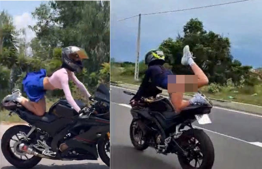 Nikitina Iuliia performed multiple dangerous driving maneuvers on public roads. Photo by police
