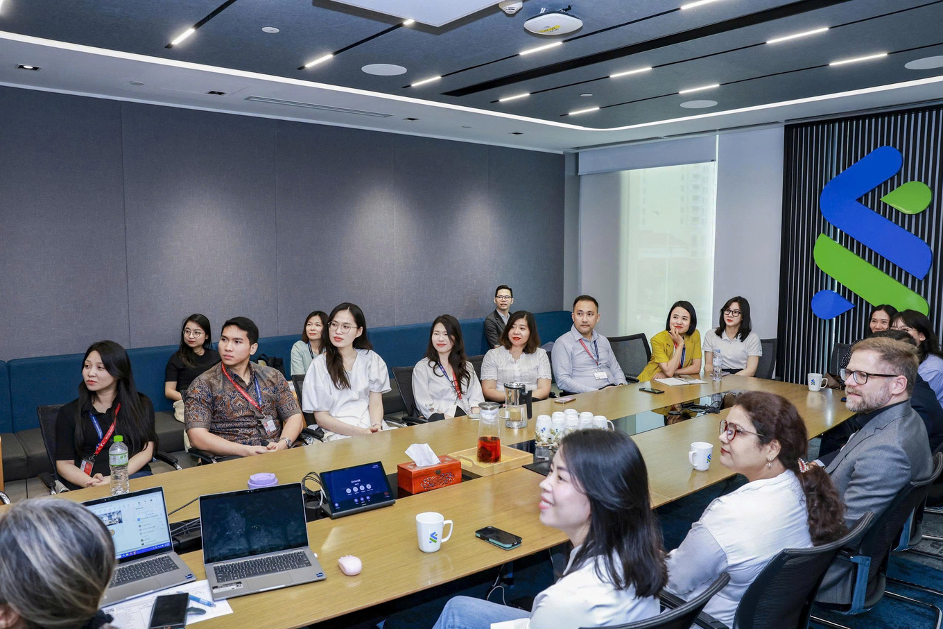 BUV postgraduate students visit companies as part of their studies. Photo courtesy of the university