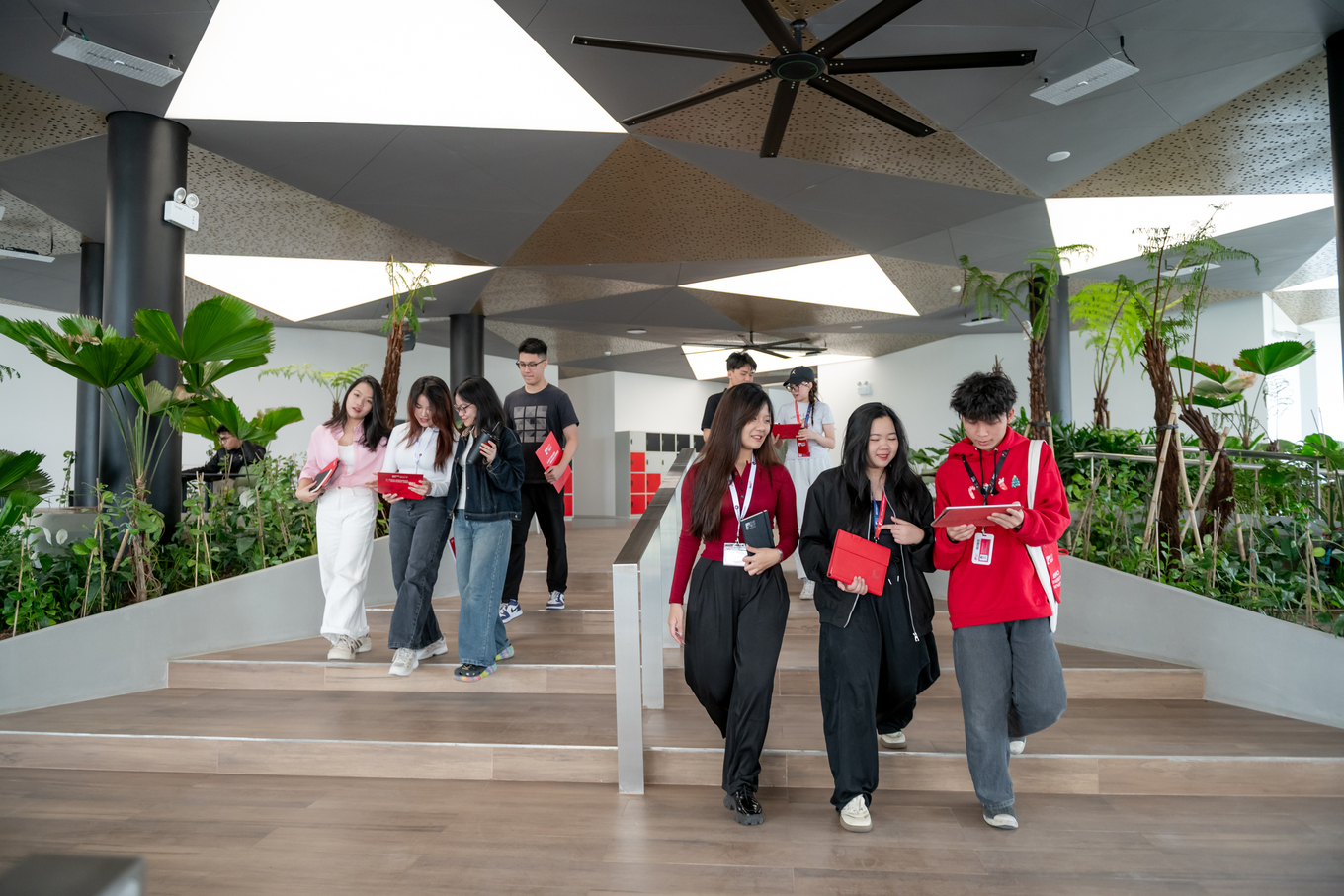 Students walking in the university’s campus. Photo courtesy of BUV