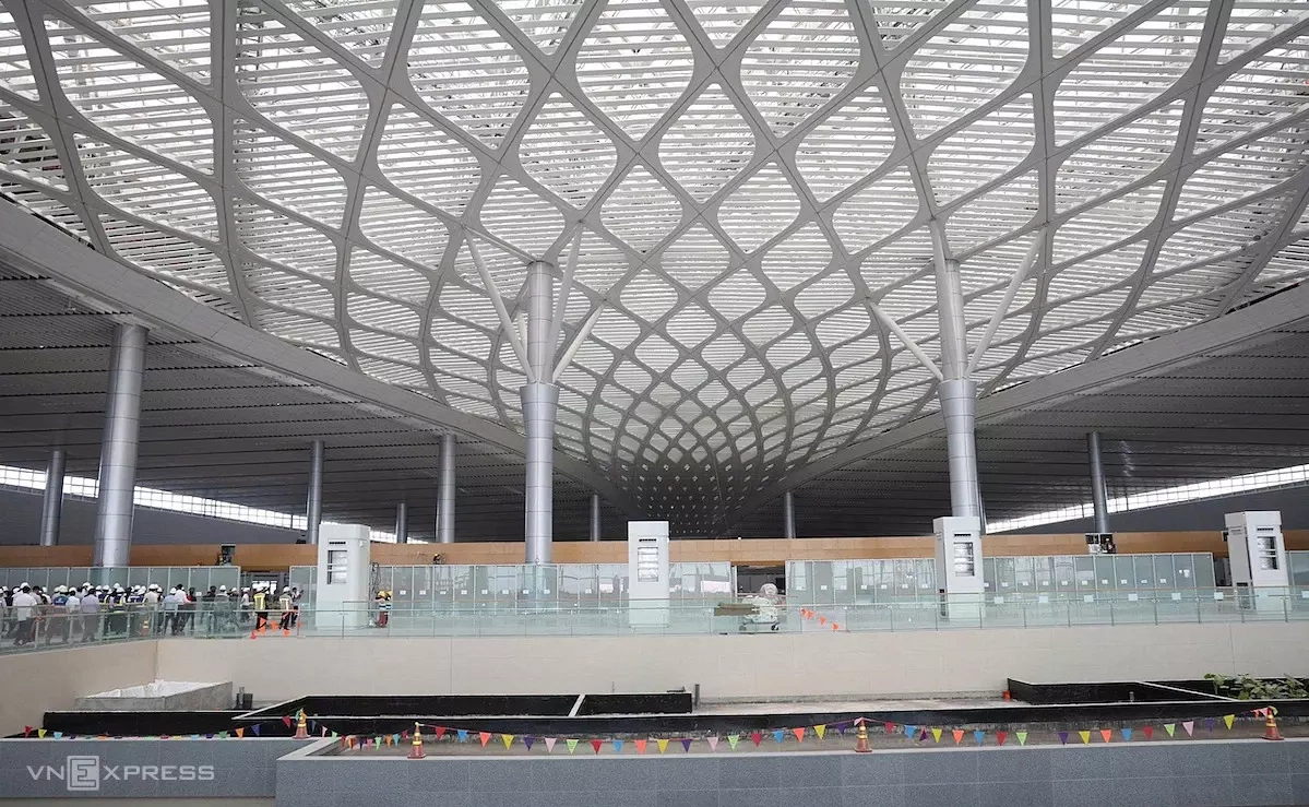 Inside the passenger terminal of Long Thanh International Airport. Photo by Phuoc Tuan