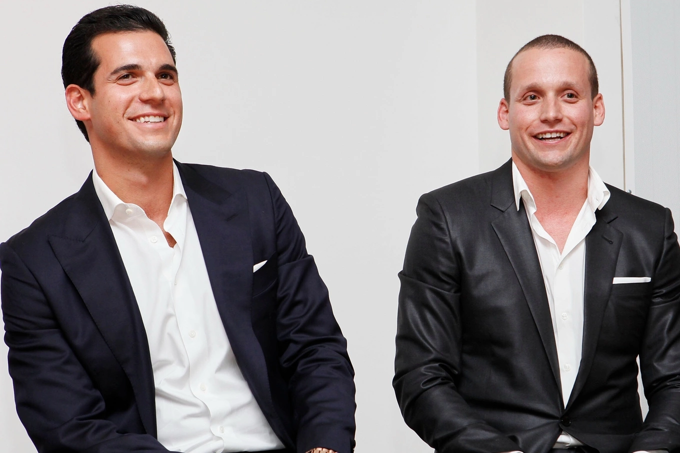 Oren and Tal Alexander speak at a panel at the Rockstars of Real Estate Event in New York., on Sept. 3, 2013. Photo by AP