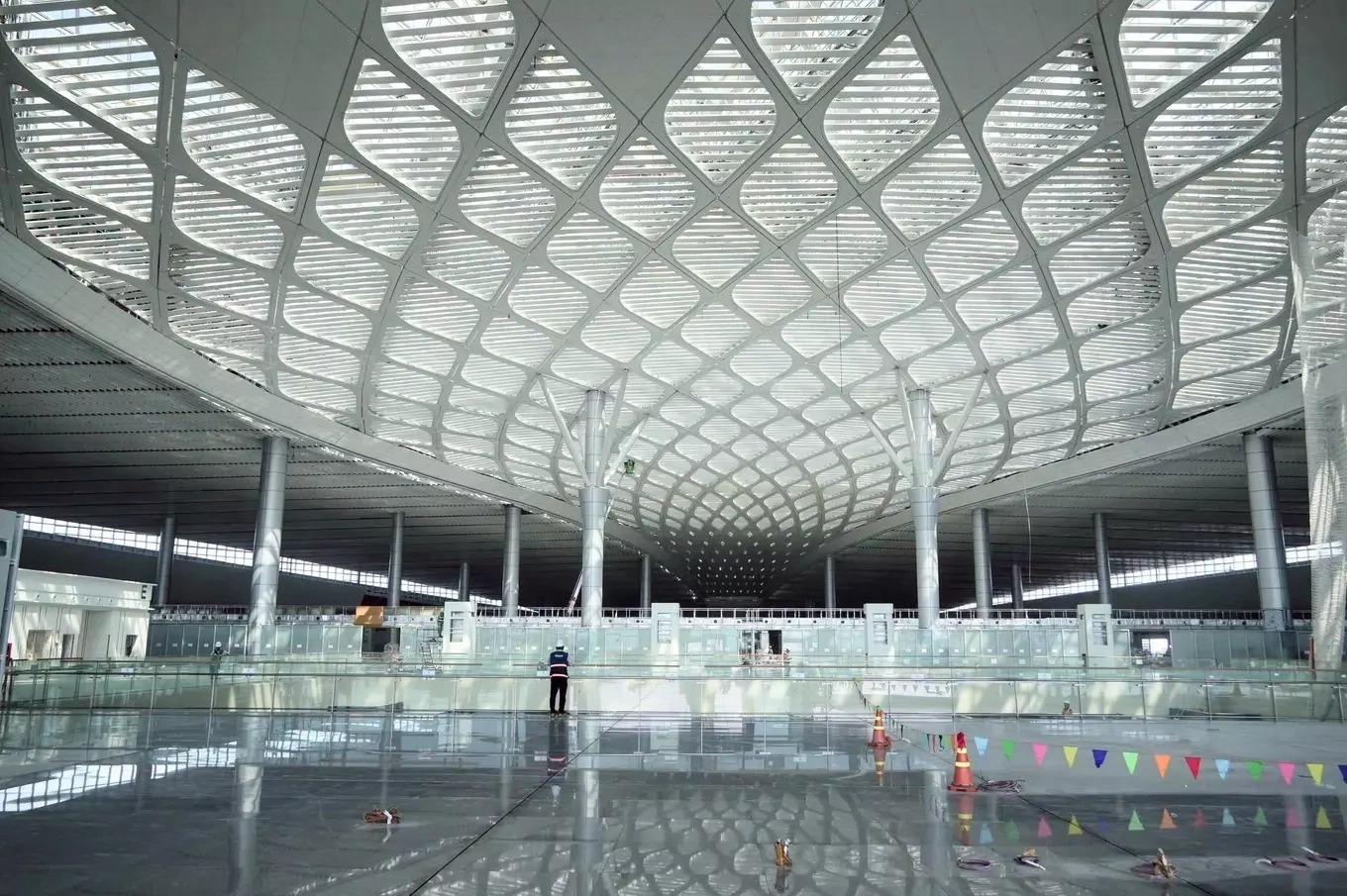 Inside Long Thanh International Airport’s passenger terminal in late September. Photo by Tran Vu
